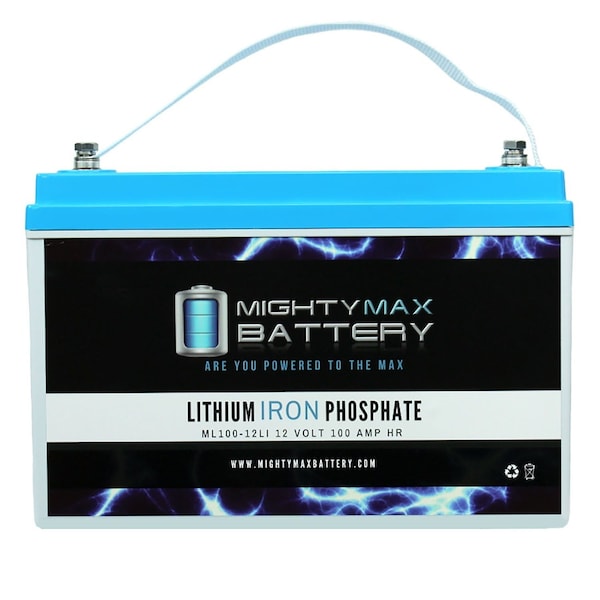 Mighty Max Battery 12V 100AH Lithium Replacement Battery for Trolling